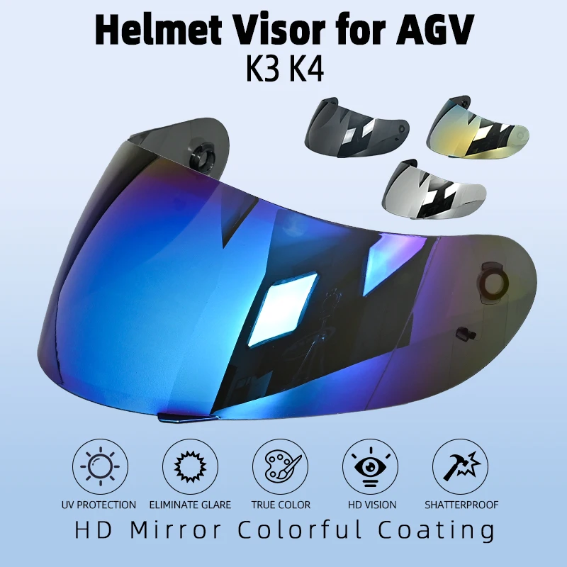 

Motorcycle Helmet Visor for AGV K3 K4 Casco Moto Accessories K3 Shield Uv Protection K4 Helmet Lens Windproof Capacetes