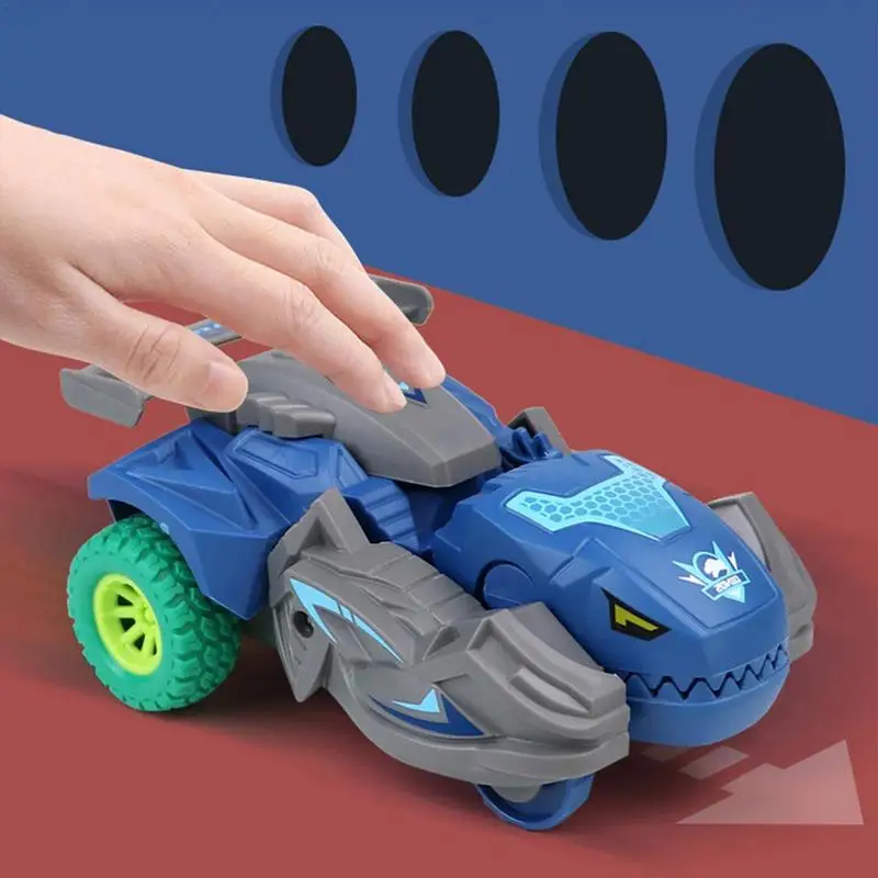 Transforming Dinosaur Car Deformation Car Toys Inertial Sliding Dino Car Automatic Transform Toy Boys Amazing Gifts Kid Toy Gift