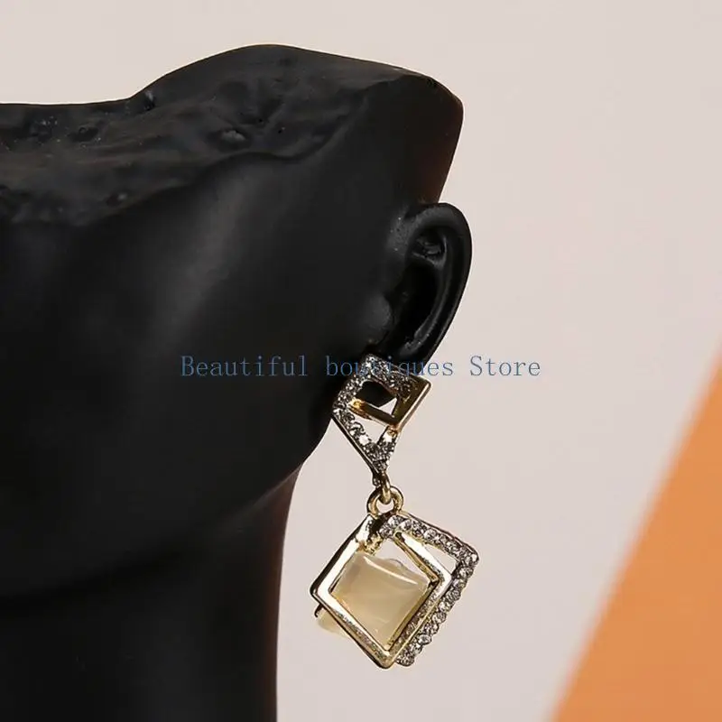 U4LF أقراط عرض حامل الراتنج الملمس قلادة حامل لأقراط القلادة #5