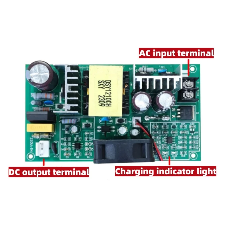 1pcs/lot 14.4V 10A AC‑DC Charging Board AC90‑250V Multiple Protection Charger Module For LiFePO4 Lead‑acid Battery Pack