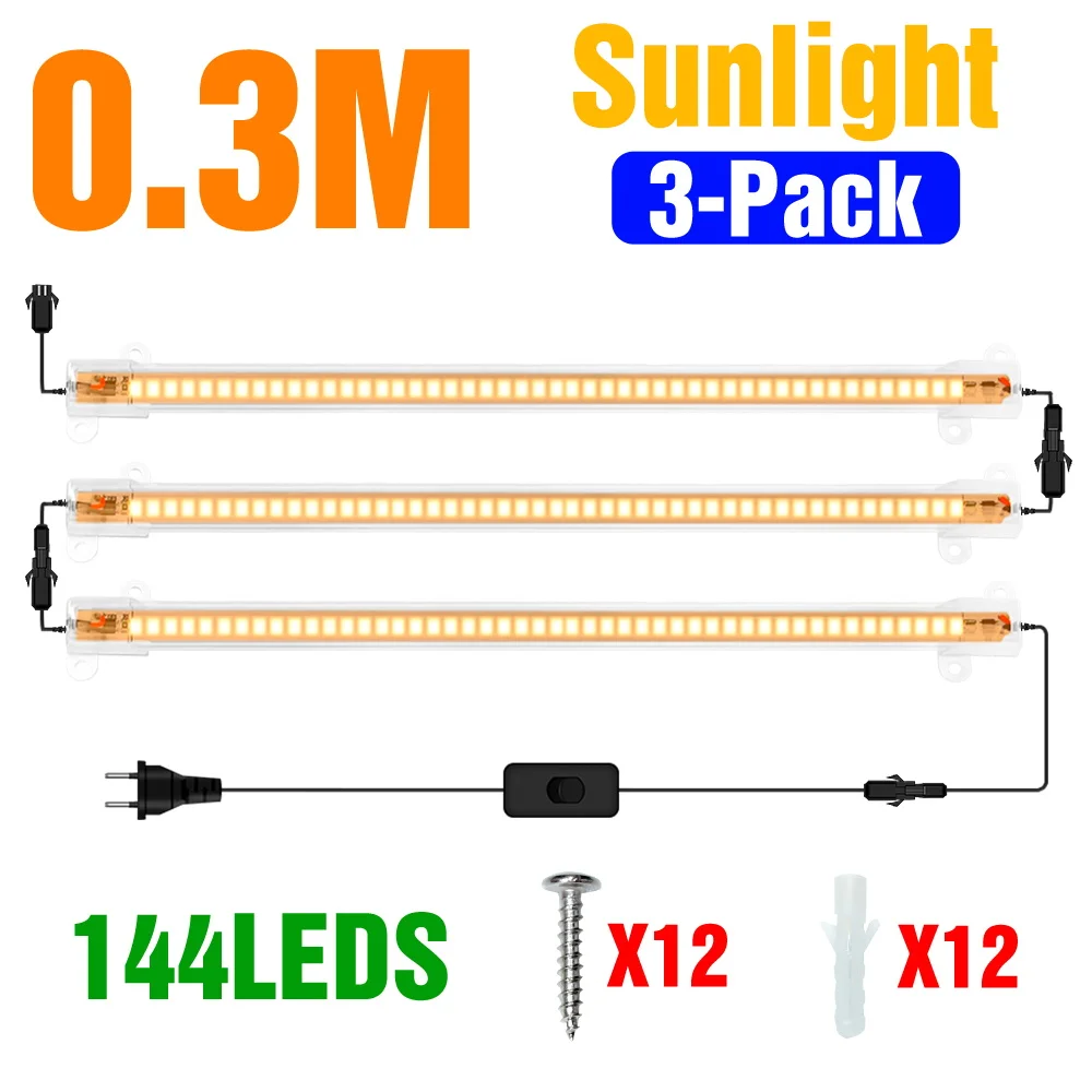 LED Grow Light Strip Volledige Spectrum Phyto Lamp Indoor Bloem Zaailingen Vetplanten Potplanten Teelt Vullen Verlichting AC180-240V