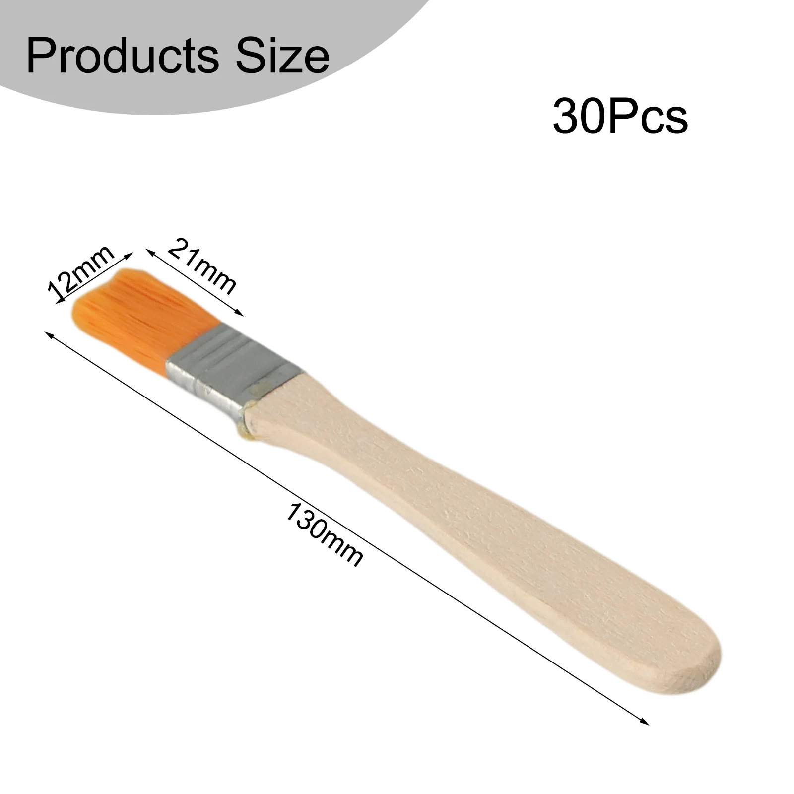 Brushes Paint Drawing Tools Wooden Handle Long Term Use Comfortable Grip Secure Bristle Placement Ergonomically Designed