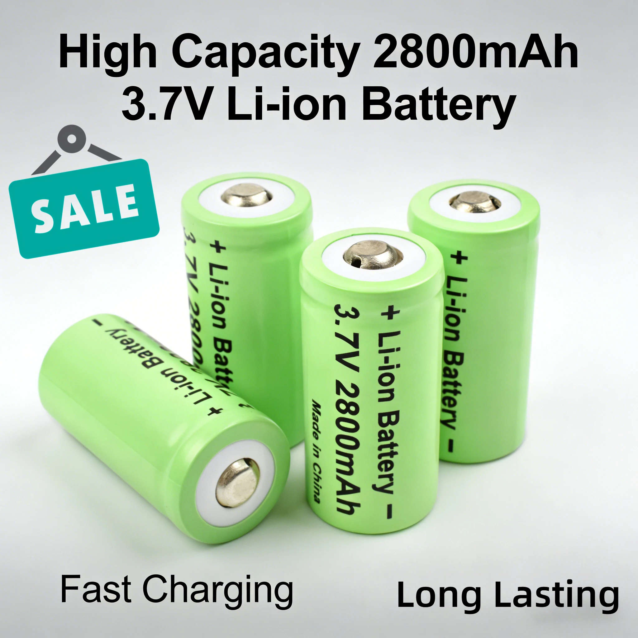 16340 Rechargeable 3.7V Li-ion Batteries 2800mAh CR123A Battery for LED Flashlight Travel Wall Charger 16340 CR123A Battery