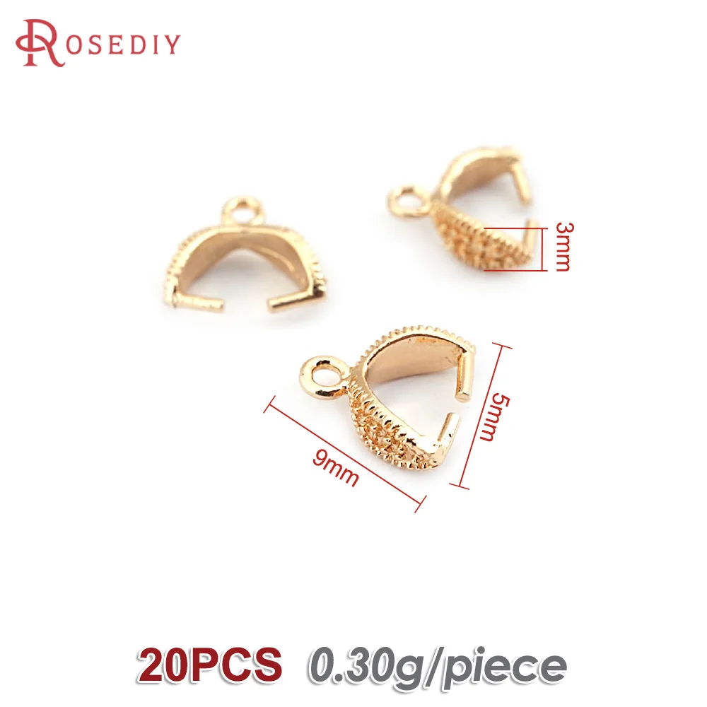 20PCS 18K Gold Color Charms Connector Pendants Clasps Beads Connector High Quality Jewellery Making Rosediy official-website