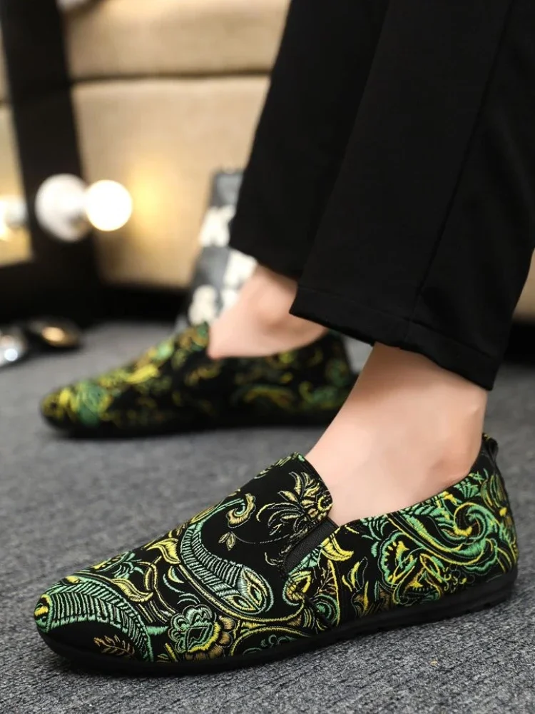 

Мужская обувь с низким берцем на плоской подошве и принтом, мужская повседневная обувь, дышащая без кожи, классические кроссовки оригинального размера 44, рабочие кроссовки в стиле ретро