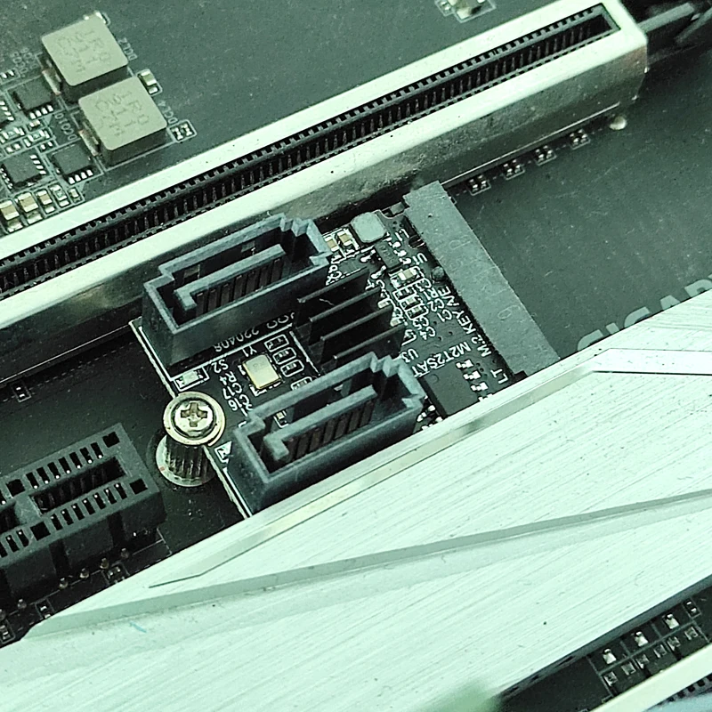 JMB582 Riser Card M2 To SATA3.0 Expansion Card KEY A+E WIFI M.2 To