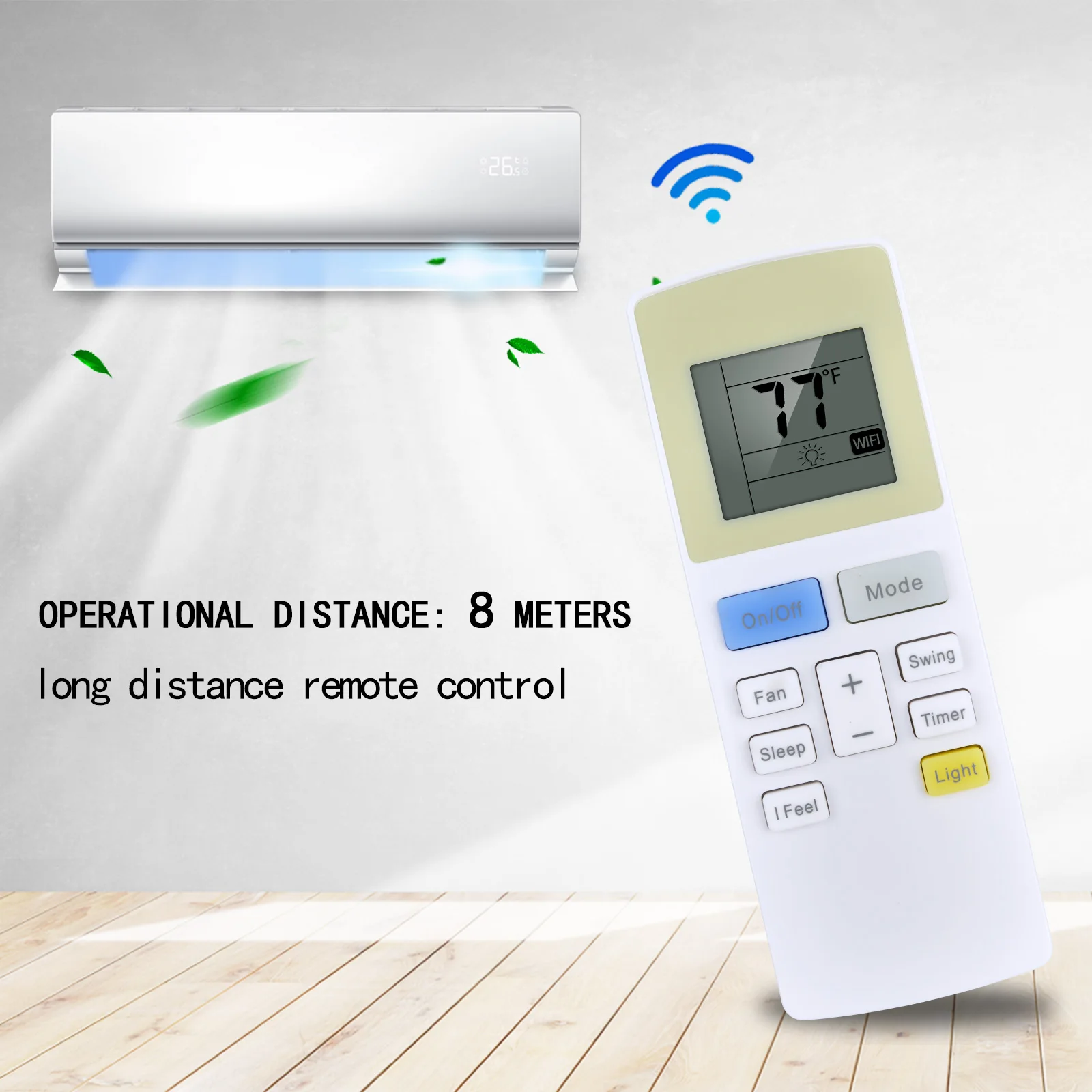 YAW1F3F Fernbedienung kompatibel für TOSOT Fensterklimaanlage 8.000 BTU 10.000 BTU GJC12BR-A3NRNJ1C für GREE Klimaanlage