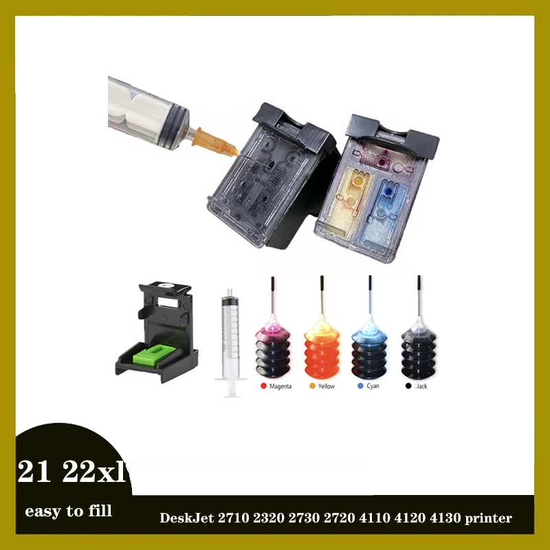 

vilaxh 21xl 22xl 21 22 Refill Ink Cartridge For hp 21 21xl Deskjet 3915 3920 f2100 F380 F2180 F2280 F4100 F4180 F2200 F300