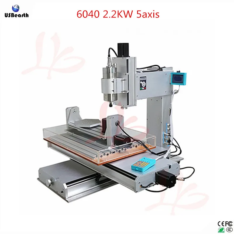 Hot Sale 5 Axis Mini Cnc Router 6040 Wood Carving Machine 2.2KW Cnc Milling Engraving Machine