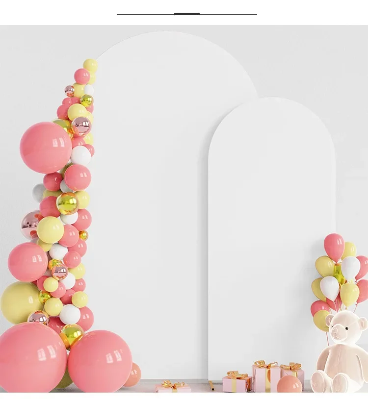 VIKAMA Einfarbiger Bogen-Hintergrundbezug, für Babyparty, Hochzeit, Verlobung, Geburtstag, Abschlussfeier, Partydekoration – Detail 10