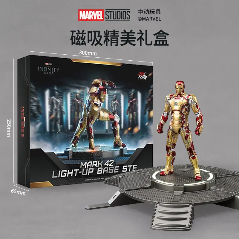 

ZD Toys Marvel Licensed Iron Man MK42 7 Inch Articulated Joints Action Figure With Base Set Ideal Birthday Gift For Collectors