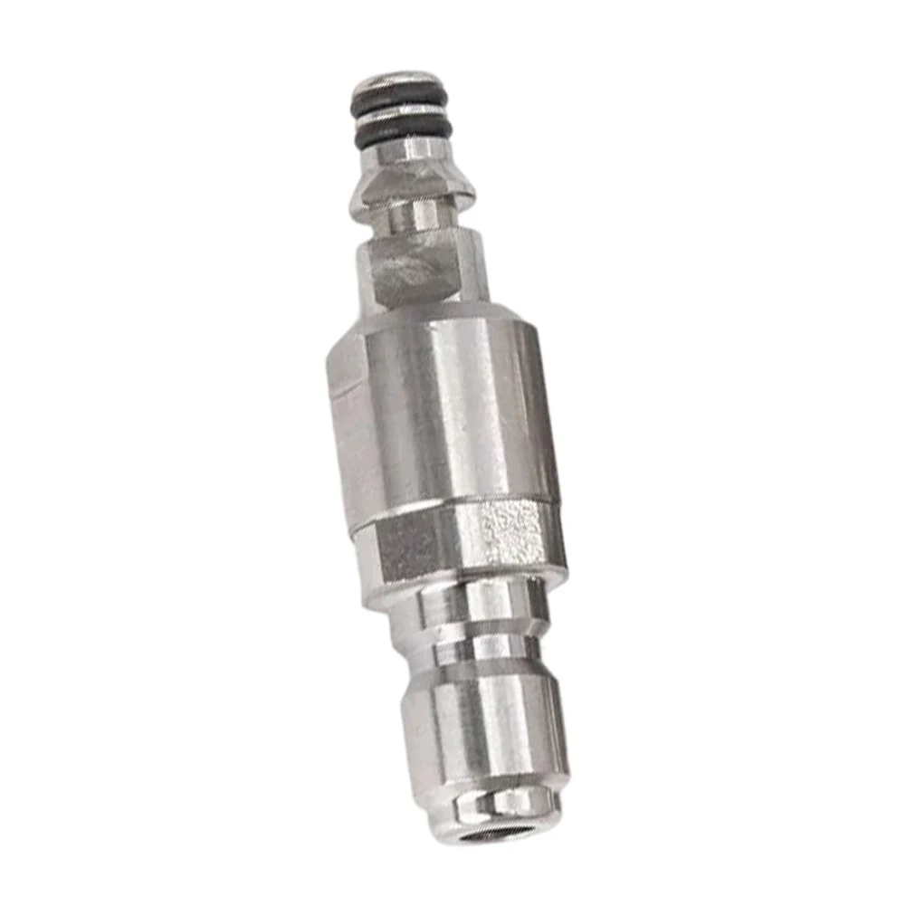 High Pressure Washer Hose Connector with 3/8 Quick Connect Capability and Anti-Tangle Function for Karcher Systems