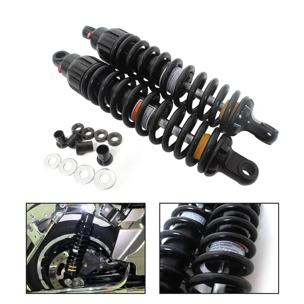 1 Pair Rear Suspension 343Mm High Quality Alloy Steel Fit For Harley Sportster Dyna Softail Touring Vrsc V-Rod Trike  1986-2023