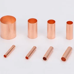 GT Copper Connecting Pipe Wire Connector Cable docking Small Copper Tube Wire middle Joint Quick Crimping terminal φ1.5/2.5/3/4