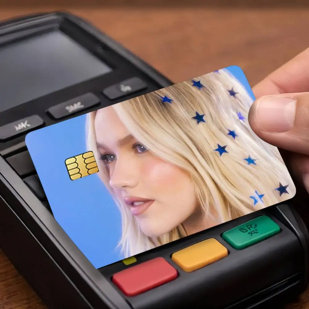 English singer Freya S-Skye Credit Card Public Transportation Cards Protective Sticker Waterproof Card Face Decoration 4PCS