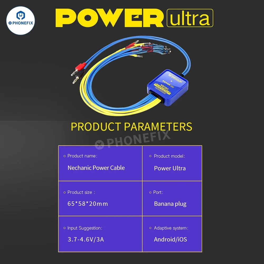 Mechanic Power Cable Power Ultra / Max For IPhone 6G-15 Po Max/Plus Android Motherboard Activation Boot Test Repair Line Tools