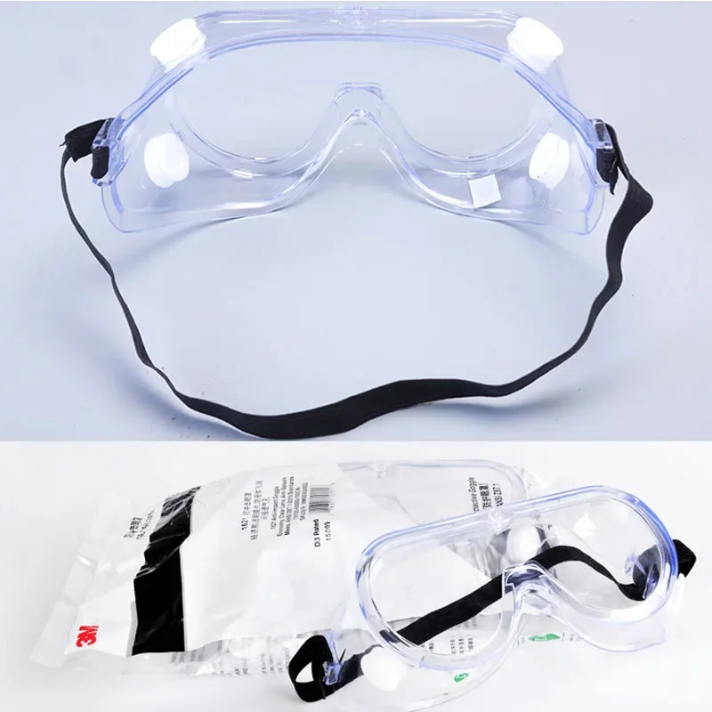 3M 1621 Glasses Goggle Anti-Impact PC Chemical Splash ANSI Z87 Standard Safety Personal Protection UV Protective Factory