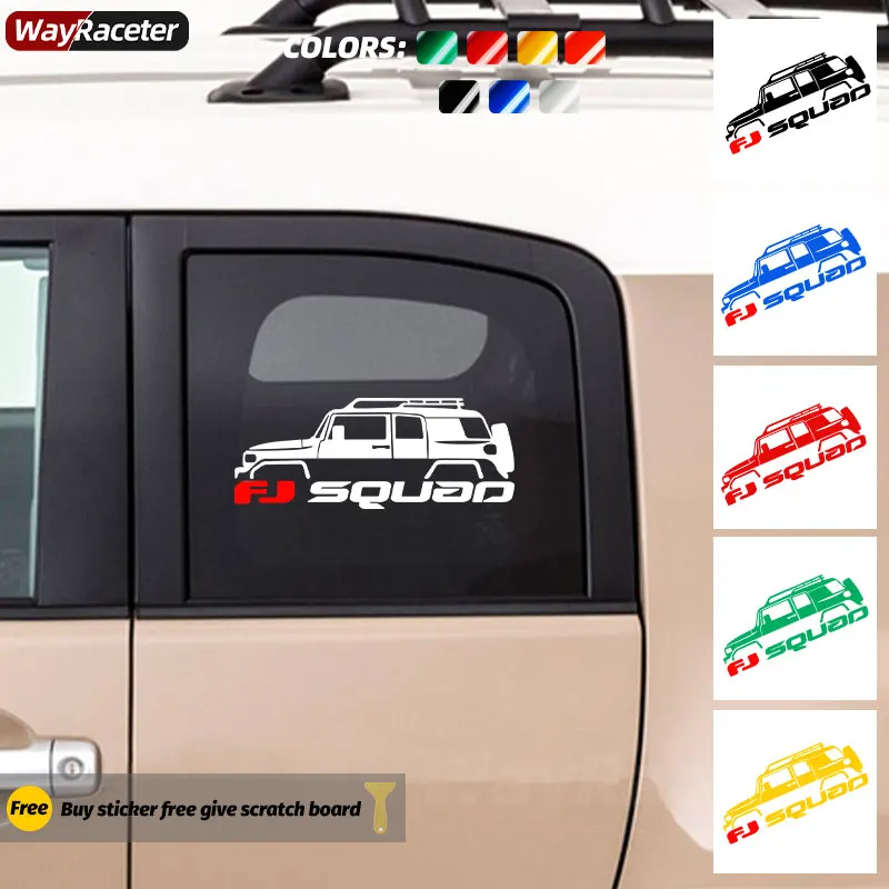 Car Window Sticker Door Body Bumper Graphics Trunk Reflective Vinyl Decal For Toyota FJ Cruiser Accessories