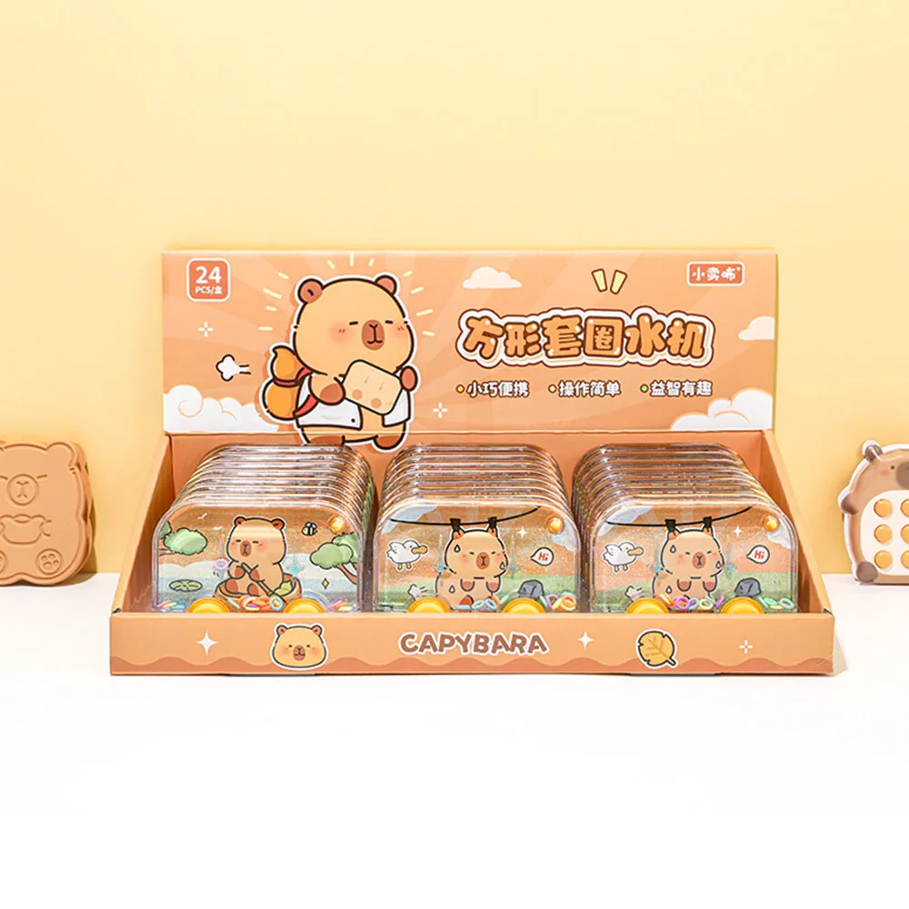 Cartoon-Quadrat-Spielkonsole, Tragbare Spielkonsole für Kinder, Ringwurfspiel Handheld-Spielkonsole Entspannungsspielzeug Fidget-Spielzeug – Detail 3