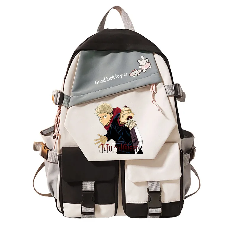 Jujutsu Kaisen Cartoon Printing Bag Youth Student School Bag Children's Backpack Outing Travel Bag Leisure Bag Children's Bag