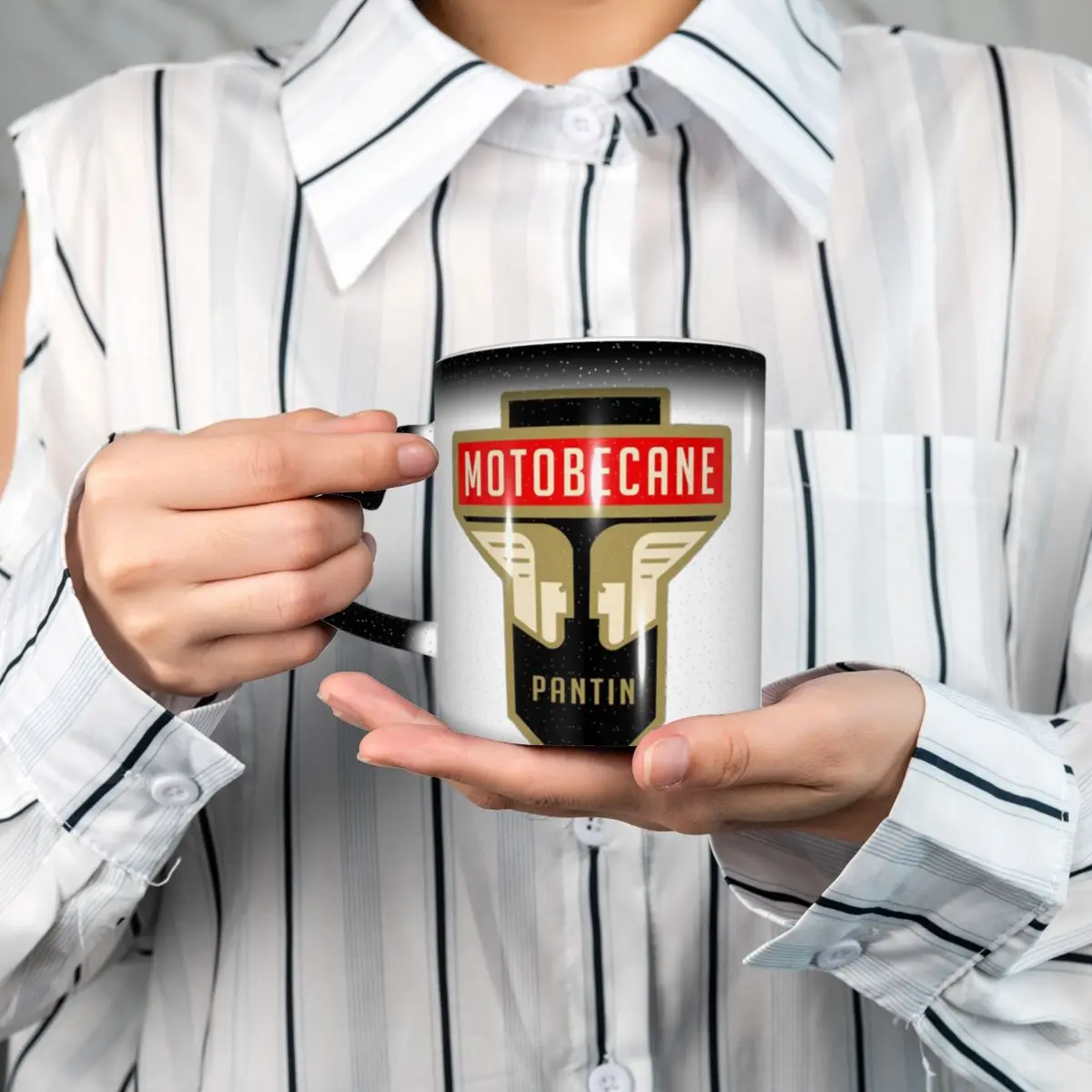 

Кружка Motobecane с грибком, забавные керамические кофейные чашки, чайные кружки, чашка для молока, посуда для напитков, подарки для женщин и мужчин