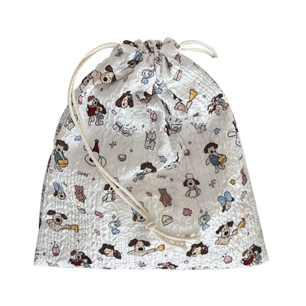 

Cartoon DIY Gift Bag Multifunction Anti Dust Candy Packaging Bag Fabric Large Capacity Lipstick Makeup Bag Coin