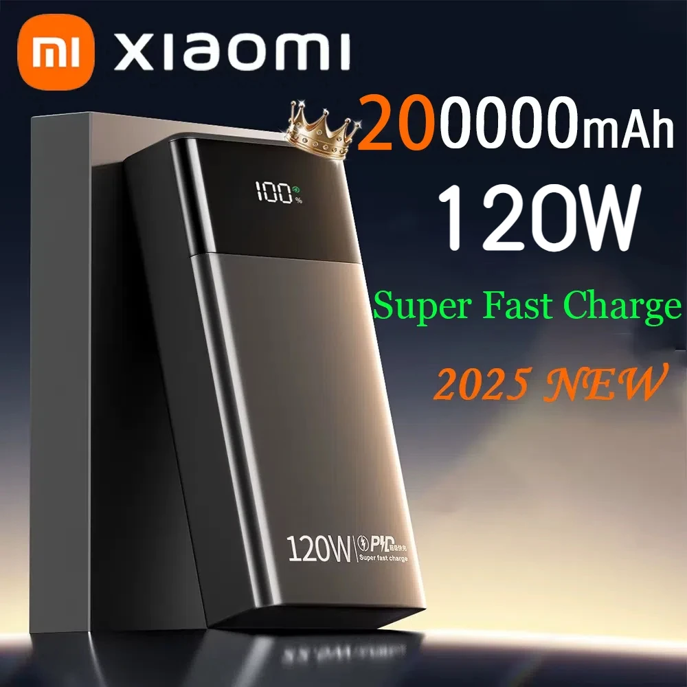 Xiaomi 50000mAh High Capacity Power Bank 120W Fast Charging Powerbank Portable Battery Charger For iPhone Samsung Huawei