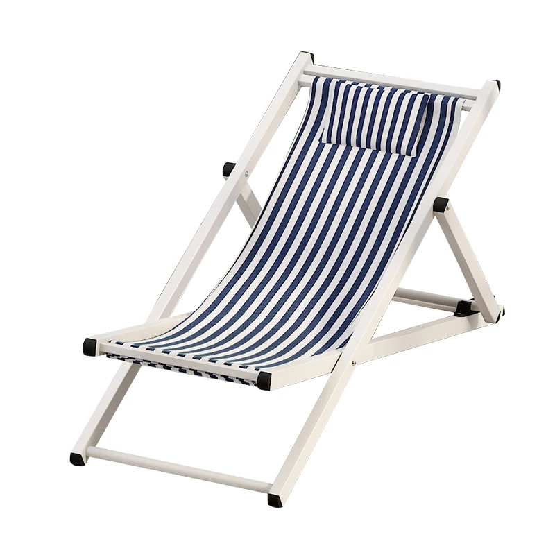 Portátil Folding Lounge Beach Chair, Leisure Canvas Chair, Varanda, Lunch Break, Relaxe Silla, Mobiliário de exterior, WKOC