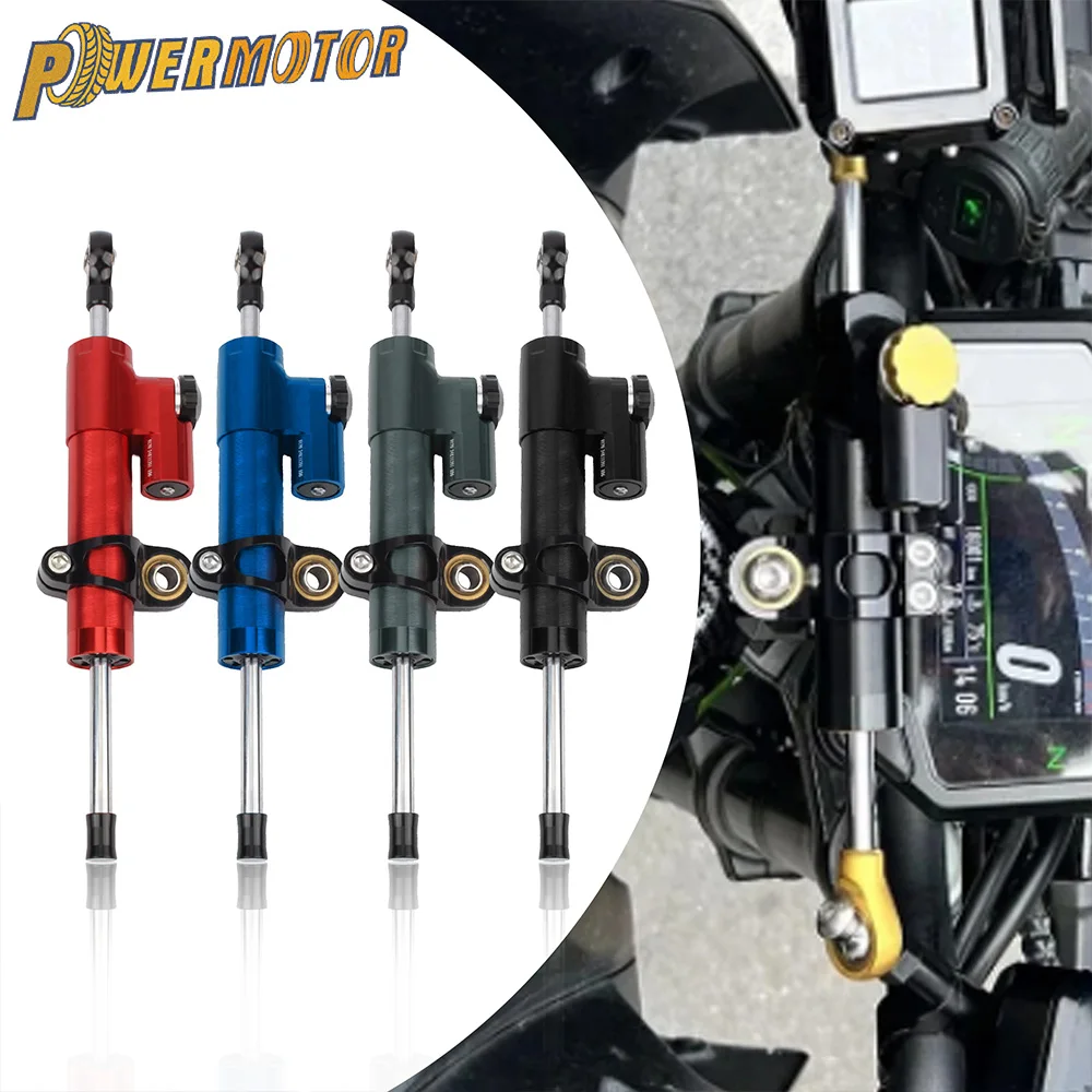 Amortisseur de direction CNC pour moto, stabilisateur réglable pour Honda, YAMAHA, Kawasaki, Suzuki, accessoires universels de réaménagement