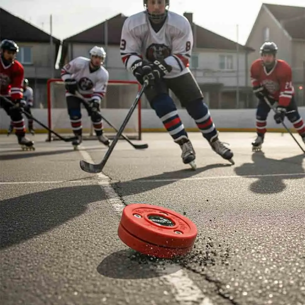 アイスホッケー ストリート ホッケー パック グリーン ビスケット アイス ホッケー パック プラスチック トレーニング パック 再利用可能なアイス トレーニング 練習
