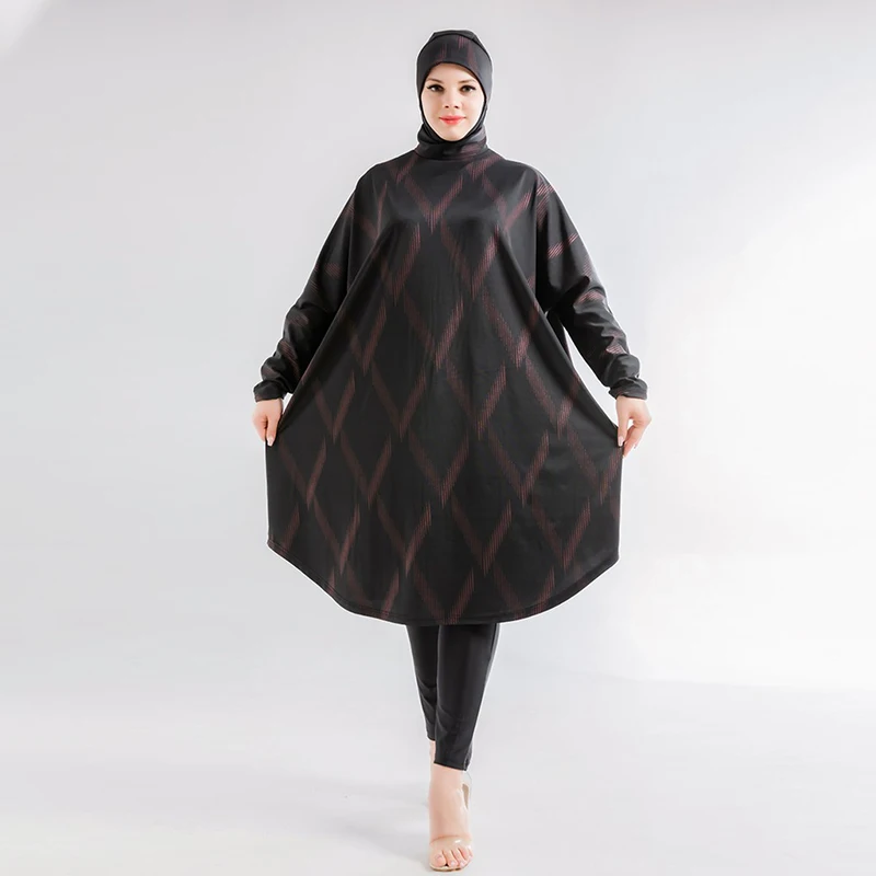 Muslim Swimwear Women Modest Swimsuit Hijab Cover Ups Burkini Islamic Long Sleeve Swimming Suit Hijabs For Woman Bathing Swim