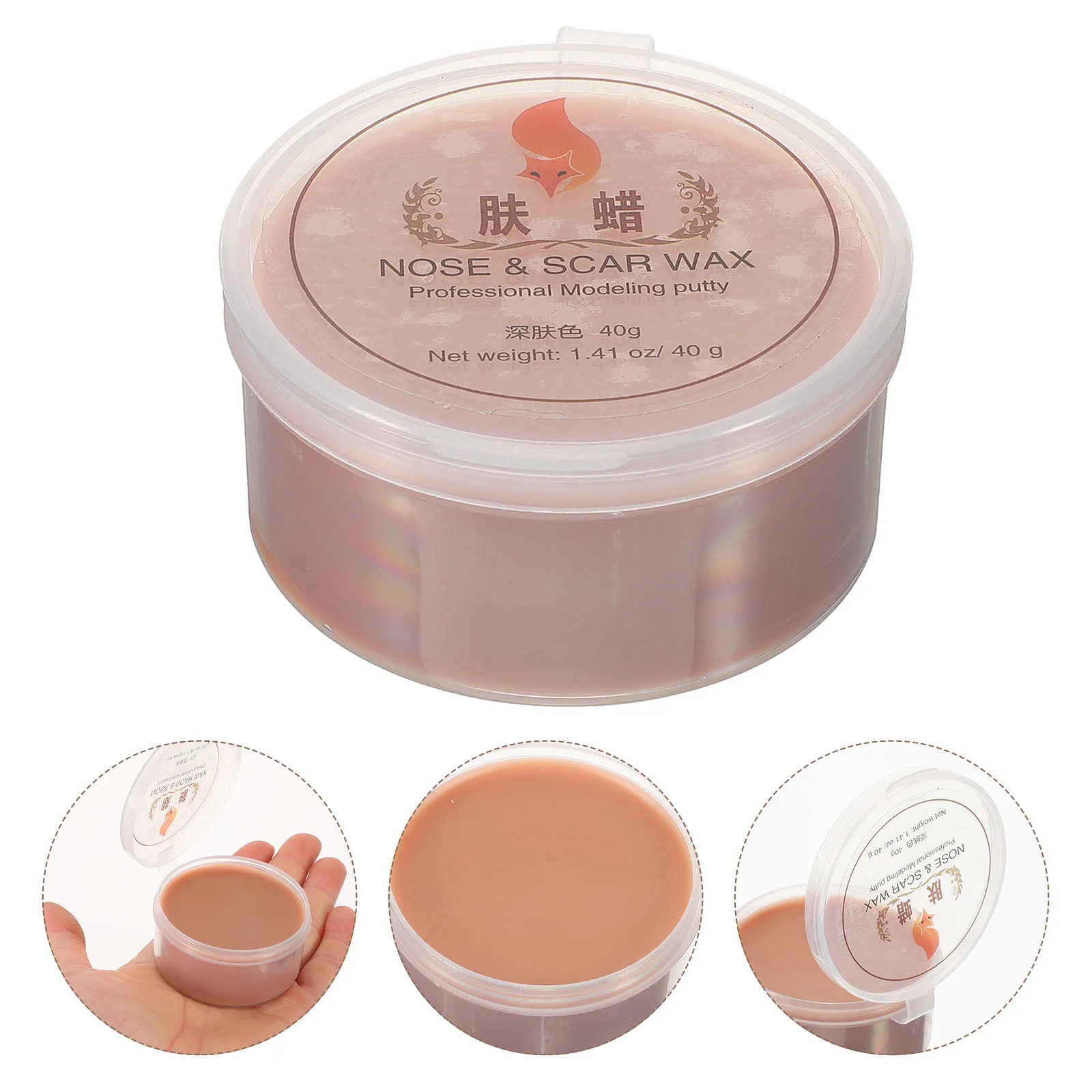

Skin Shaping Wax Body Fake Scar for Clay Halloween Makeup Wound Costume Plastic Box