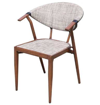 #Hot Selling Outdoor Restaurant Coffee Chair Stack Rattan Dining Chair Set