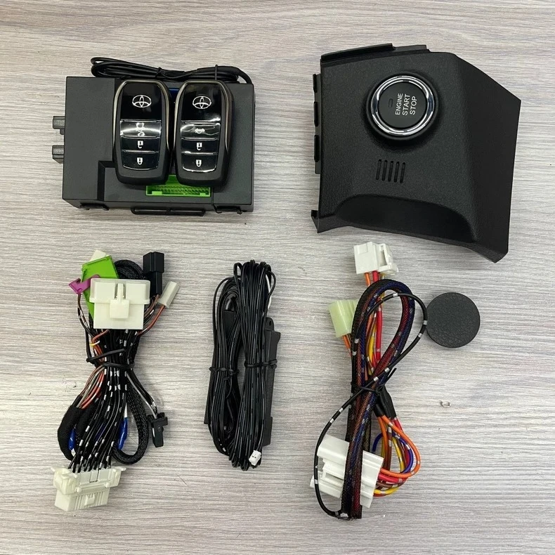 Tingkatkan Sistem Masuk Tanpa Kunci Pasif untuk Corolla 08-13 Keyless Go Konversi Mobil untuk Kit Pengapian Mulai Dorong Starter Mobil Jarak Jauh