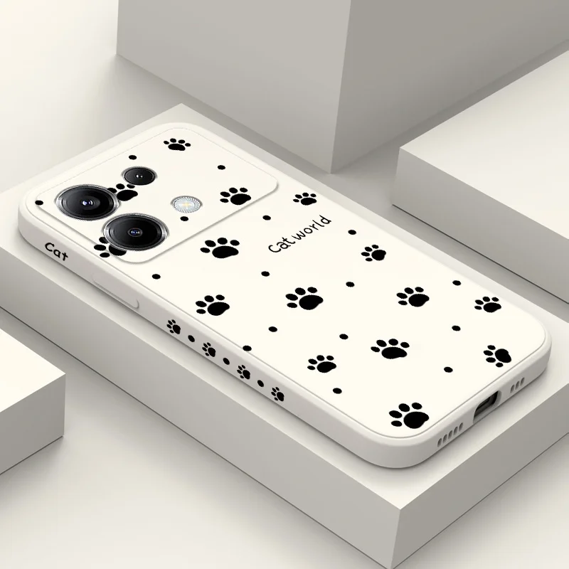 

Brilliant Cat Paw Phone Case For Xiaomi Poco F7 X7 X6 F6 M6 M5 M5S F5 X5 F4 X4 M4 F3 M3 X3 Pro 4G 5G GT Silicone Cover