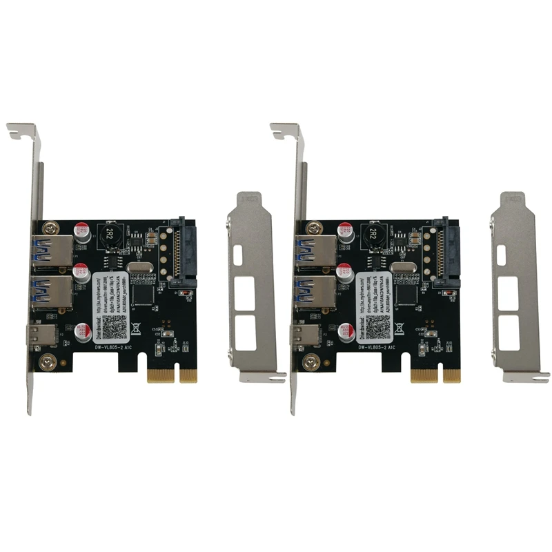 

2X USB 3,1 Type C Pcie Плата расширения Pci-E до 1 Type C и 2 типа A 3,0 USB адаптер Pci Express контроллер концентратор