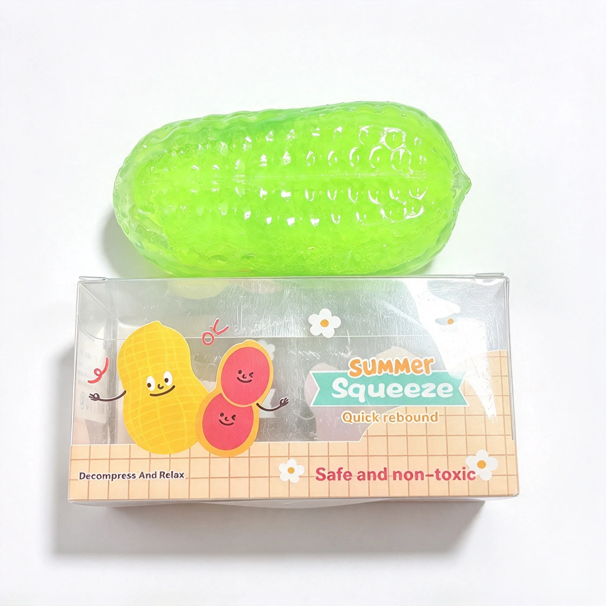 Handmade Peanut‌ Slushy Squishy Toy Soft Slow Rebound Stress Relief ADHD Squeeze Toy Realistic Fruit  Model Adult Gift