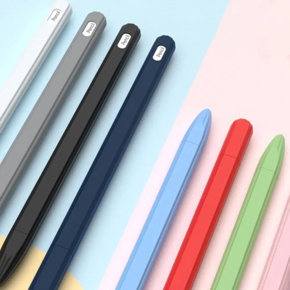 

Silicone Tablet Pencil Case Shockproof Anti Slip Stylus Sleeve Ergonomic Colorful Pencil Protective Shell for Apple Pencil Pro/2