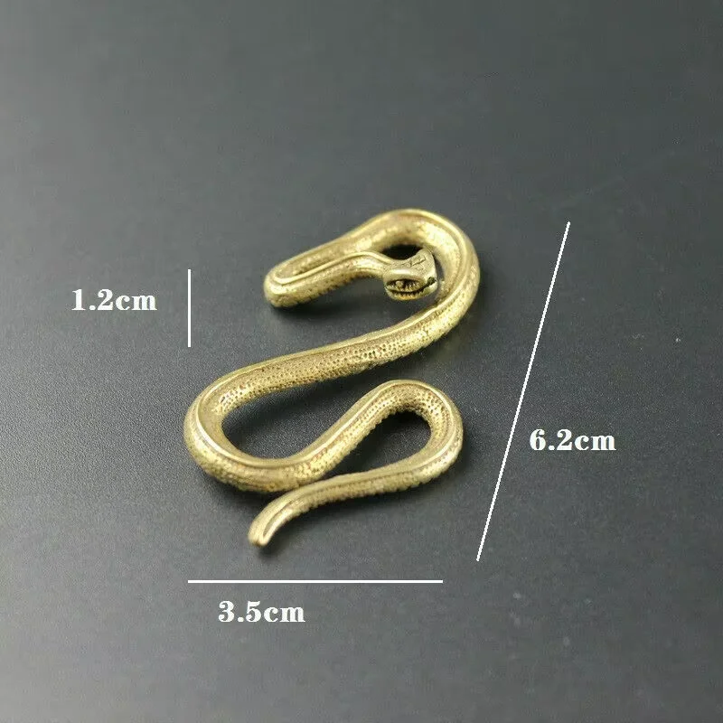 الصينية القديمة البرونزية اليدوية ثعبان تمثال الشكل الشاي الحيوانات الأليفة المشهد ديكور المنزل مكتب الديكور التماثيل والمناحوتات التماثيل