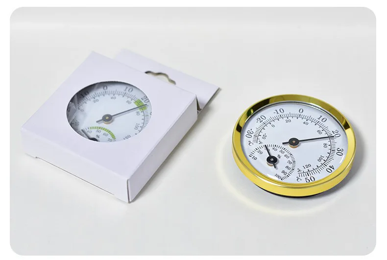 58mm Mini 2 in 1 Thermometer Hygrometer Auto Senser Wall Mounted Mechanical Analog Temperature Gauge Humidity Meter Homeuse Tool image 3