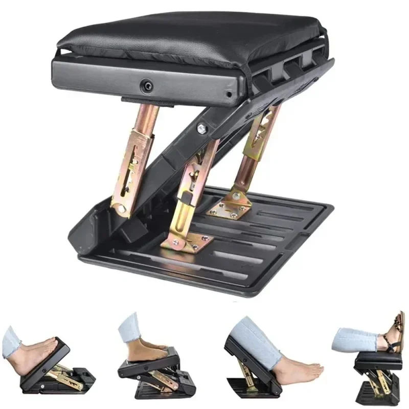 All in One Adjustable Footrest Ergonomic Anti Slip Portable Foot Rest For Car Home Office And Travel Under Seat Storage For Cars