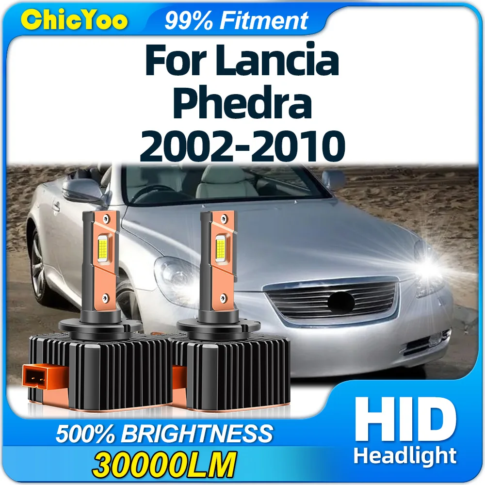 

LED Headlights Bulb D1S Turbo Car Lights 30000LM HID Xenon Lamps 6000K Plug&Play For Lancia Phedra 2002-2006 2007 2008 2009 2010