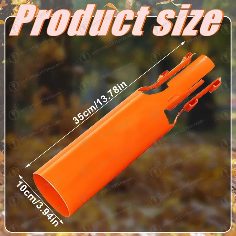 قطعة واحدة من معزز الهواء لمنفاخ أوراق الشجر، مضخم تدفق الهواء من الجيل الثاني، مضاعفة هواء منفاخ أوراقك (برتقالي، أسود)