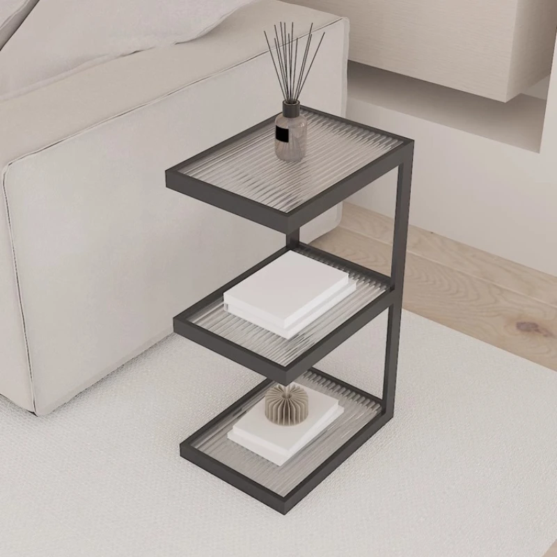 

Minimalist Iron Nightstands: Ultra-Narrow Bedside Cabinet, Creative Bookshelf, Simple End Tables, Space-Saving Furniture