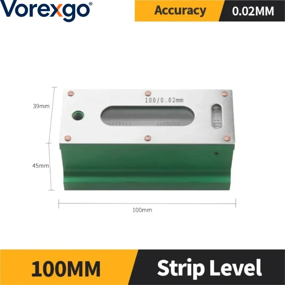 Measuring Tool 100/150/200mm High precision 0.02mm industrial level Mechanical Bar Level strip level Instrument Gauge