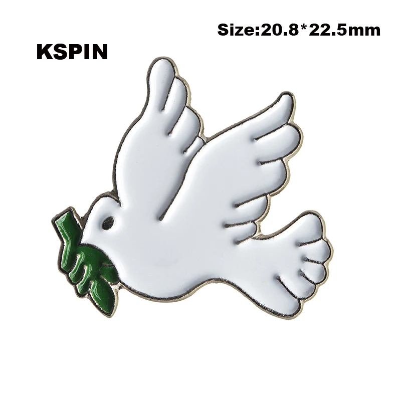 Dove  Pin badges for clothes in badges safety pin brooch XY0235