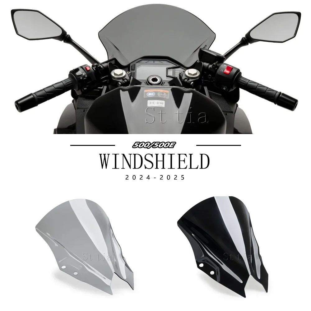 

Motorcycle Windshield For Kawasaki ninja500 500SE Heighten Windscreen Enlarge Wind Spoiler Cover Fairing Windshield 2024-2025