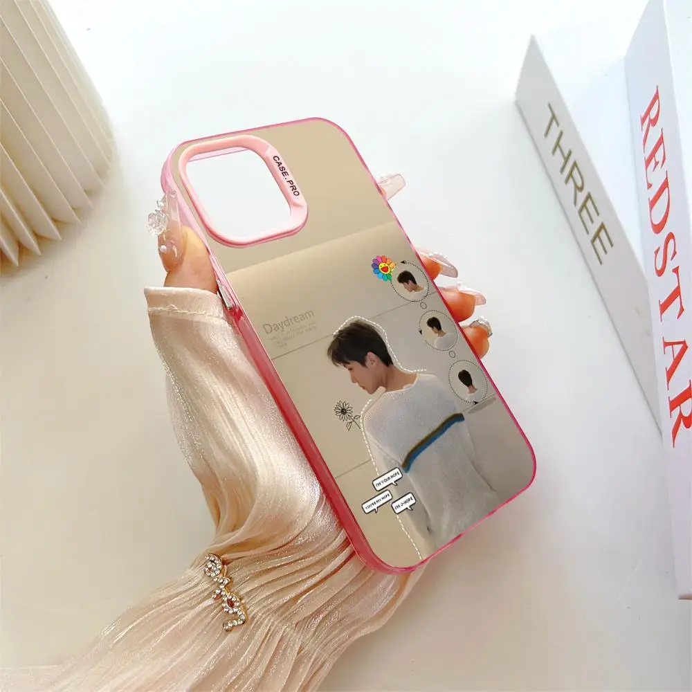 J-Hope Jung Ho-seok MINISO Phone Pink Popular In Korea Wholesale Case For IPhone 16 15 14 13 12 Pro XR Shockproof Color Cover