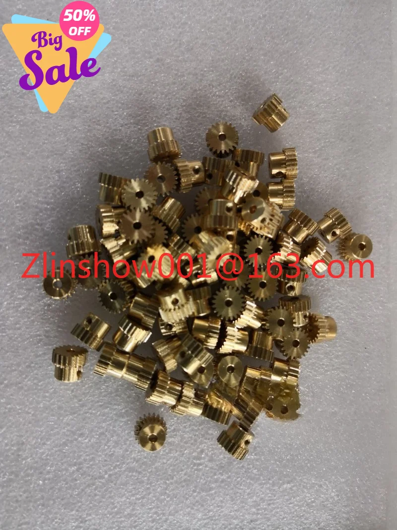 0.4 mold 20 teeth, copper gear, hole 2/3 Shanneng machinery, step gear, machining, gear customization