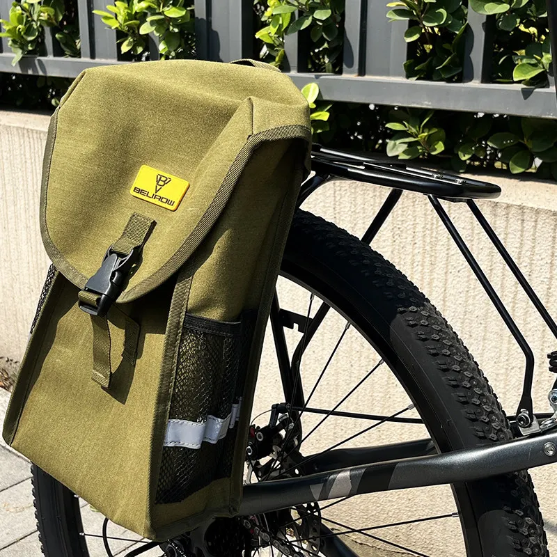 Mountainbike-Rucksack mit Gepäckträger zum Transportieren von Lebensmitteln, zum Spazierengehen mit Katzen und Hunden sowie zum Transport von Haustieren oder Fahrrädern, Taschen, Gepäckträger.